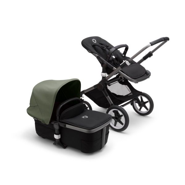 фото Коляска 2в1 bugaboo fox3 graphite/midnight black/forest green 2306010040/2306010063