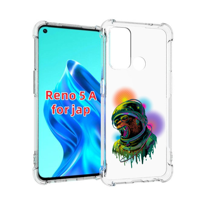 

Чехол MyPads медведь космонавт для Oppo Reno 5A, Прозрачный, Tocco