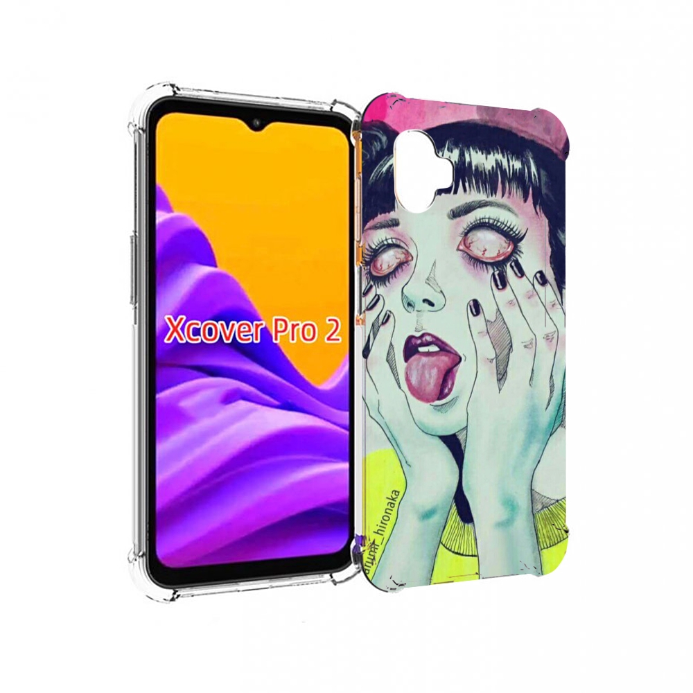 

Чехол MyPads девушка без зрачков для Samsung Galaxy Xcover Pro 2, Прозрачный, Tocco