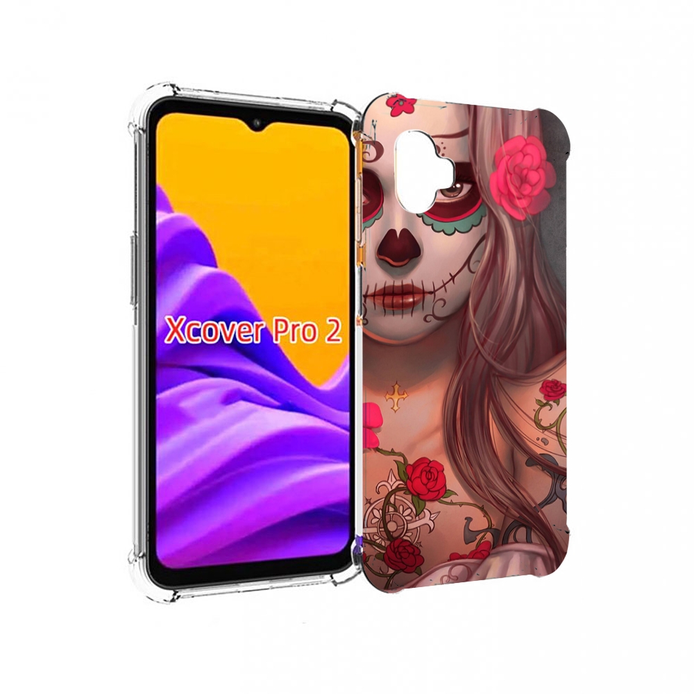 

Чехол MyPads девочка в рисунках для Samsung Galaxy Xcover Pro 2, Прозрачный, Tocco