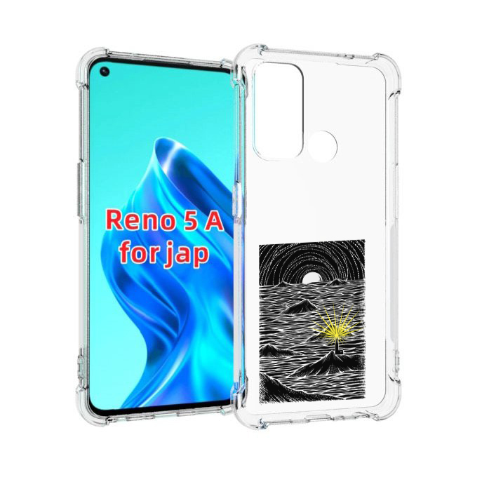 

Чехол MyPads маяк в черно белом море для Oppo Reno 5A, Прозрачный, Tocco