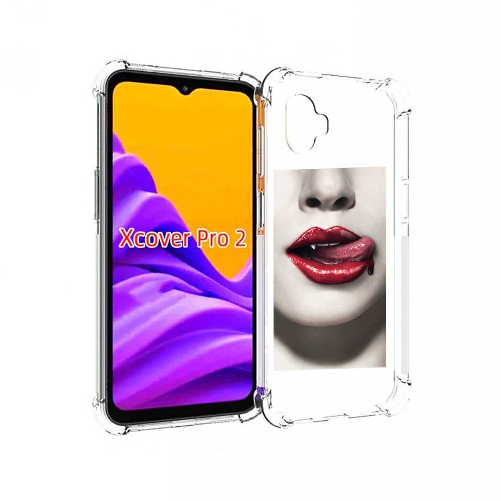 

Чехол MyPads губы-вампирши для Samsung Galaxy Xcover Pro 2, Прозрачный, Tocco