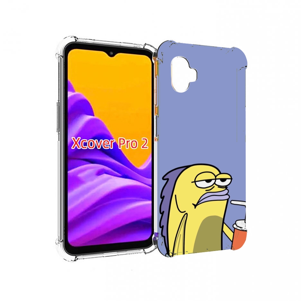 

Чехол MyPads грусная-рыба-из-спанч-боба для Samsung Galaxy Xcover Pro 2, Прозрачный, Tocco