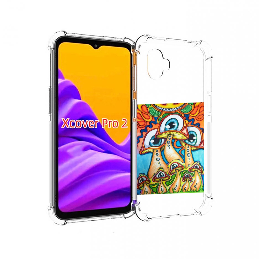 

Чехол MyPads грибы с глазами для Samsung Galaxy Xcover Pro 2, Прозрачный, Tocco