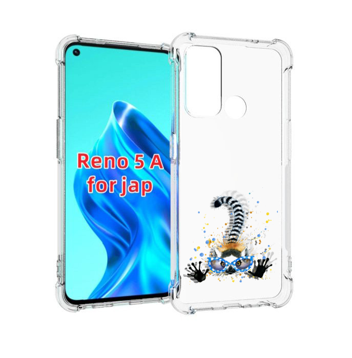 

Чехол MyPads лямур для Oppo Reno 5A, Прозрачный, Tocco
