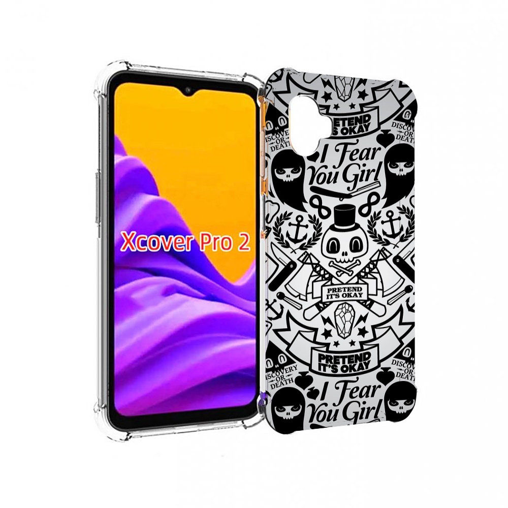 

Чехол MyPads готический-принт для Samsung Galaxy Xcover Pro 2, Прозрачный, Tocco