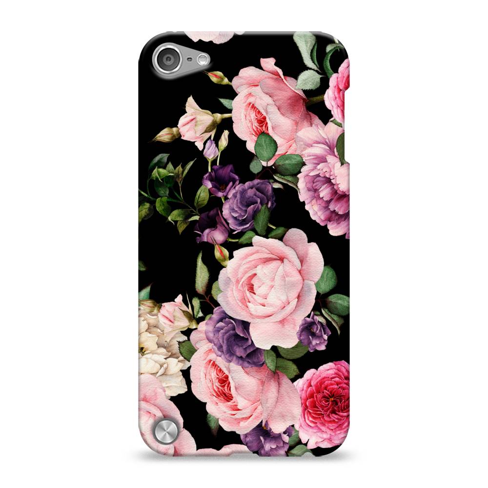 

Пластиковый чехол "Пионы на черном" на Apple iPod Touch, 11120-6
