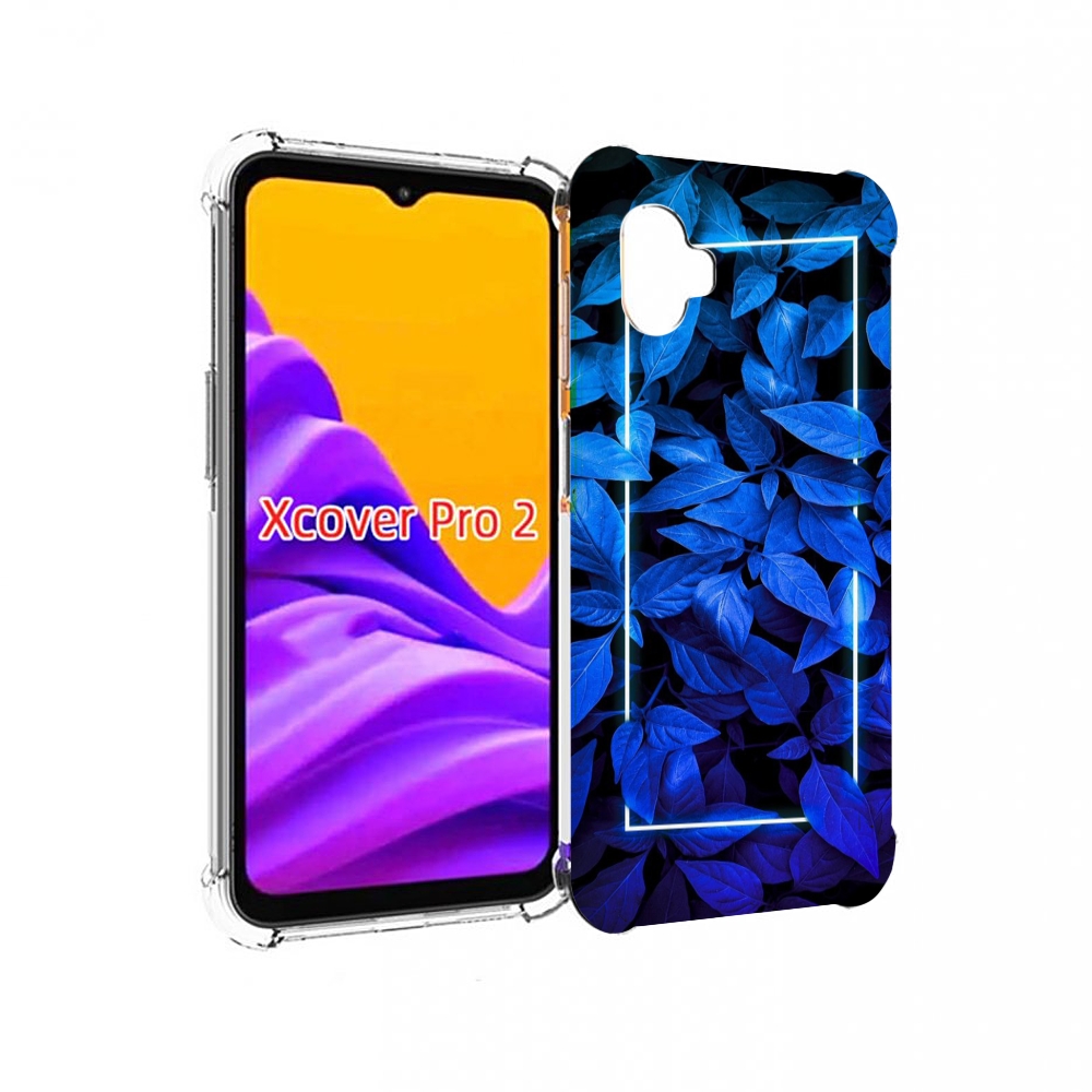 

Чехол MyPads голубые цветочки неон для Samsung Galaxy Xcover Pro 2, Прозрачный, Tocco