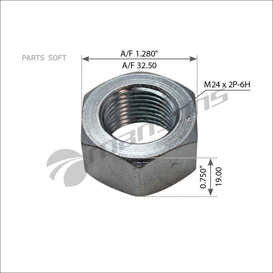 

MANSONS 600183 600183_гайка болта рессоры !M24x2\ RVI Premium/Magnum/Kerax 00>