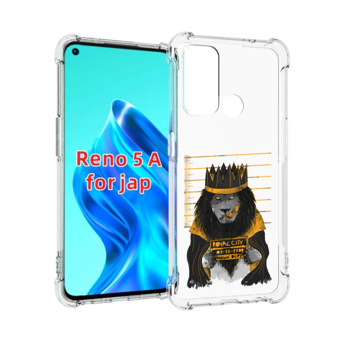 

Чехол MyPads лев в законе для Oppo Reno 5A, Прозрачный, Tocco