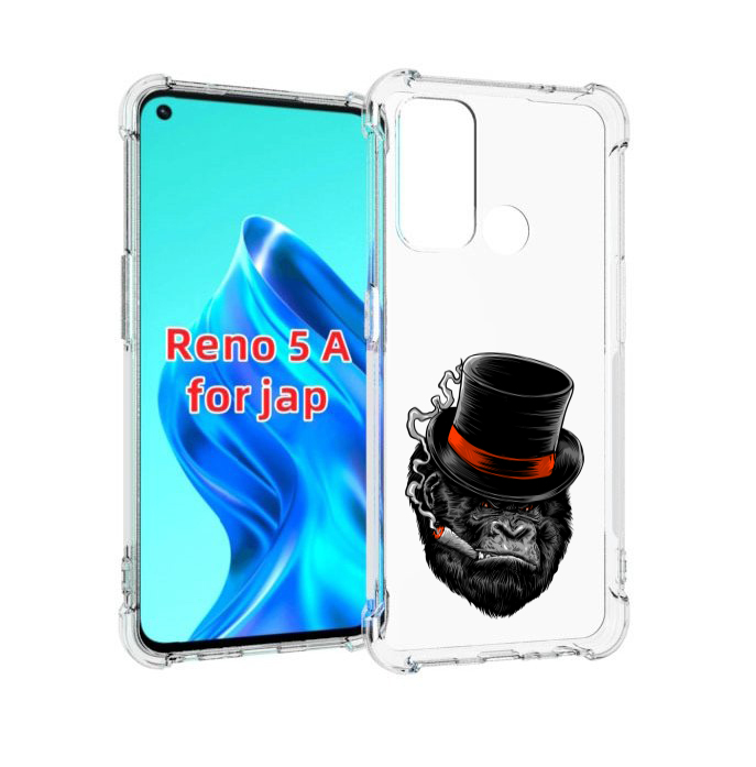 

Чехол MyPads дизайнерская горилла для Oppo Reno 5A, Прозрачный, Tocco