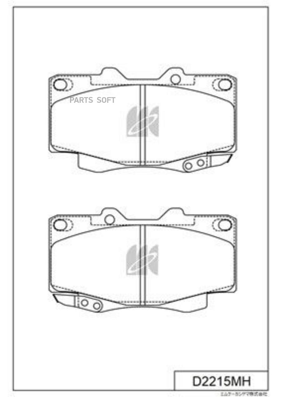 

Колодки Тормозные Toyota Hilux Ggn25/Kun15/20 Euro 05- Kashiyama Kashiyama арт. D2215MH