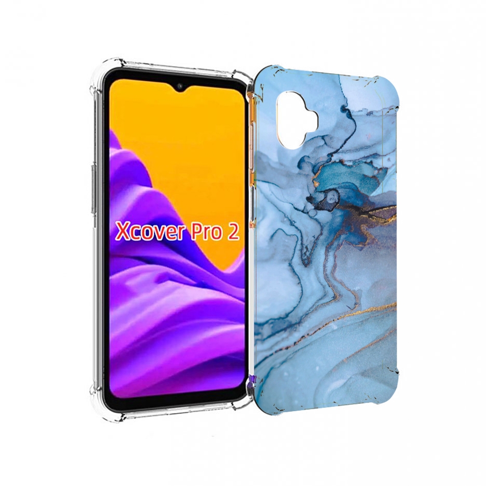 

Чехол MyPads голубой мрамор для Samsung Galaxy Xcover Pro 2, Прозрачный, Tocco