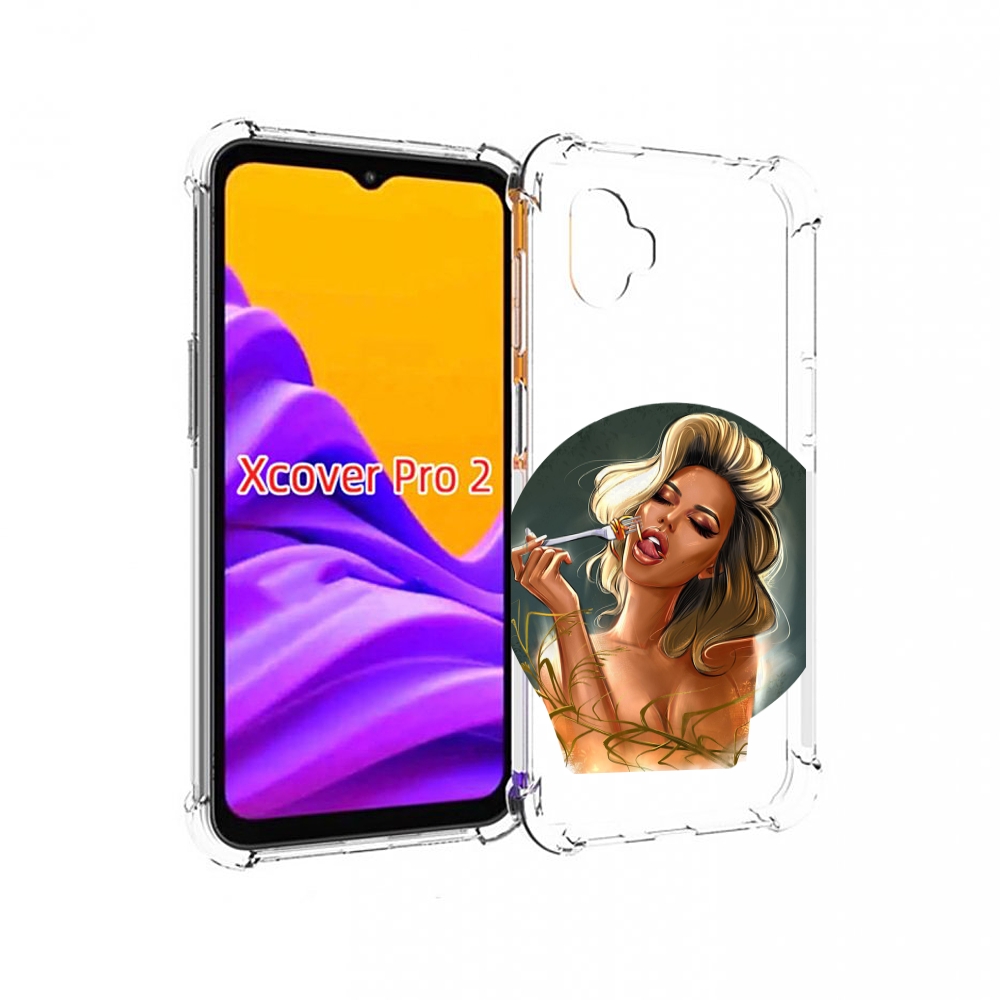 

Чехол MyPads голодная-девушка-модель женский для Samsung Galaxy Xcover Pro 2, Прозрачный, Tocco