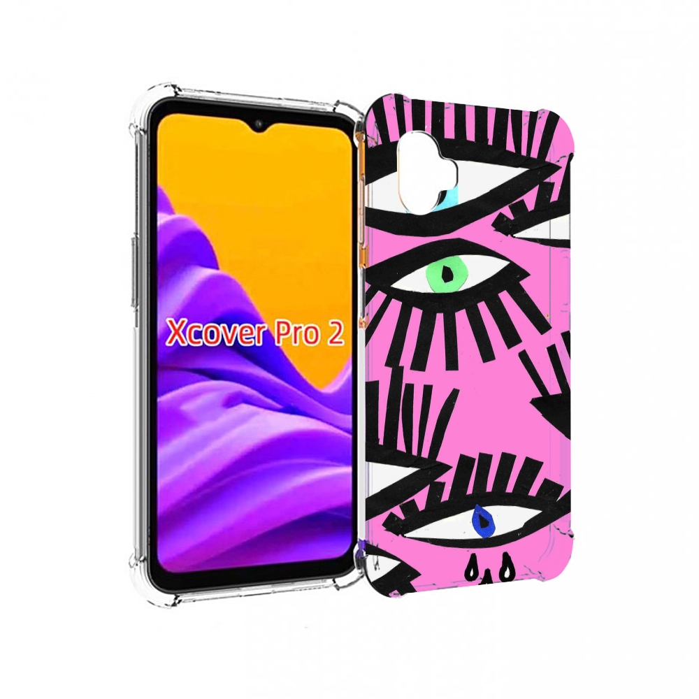 

Чехол MyPads глазки абстракция для Samsung Galaxy Xcover Pro 2, Прозрачный, Tocco