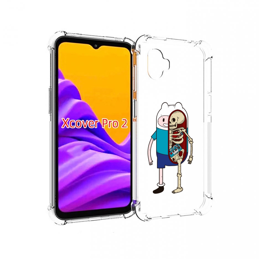 

Чехол MyPads Финн скелет для Samsung Galaxy Xcover Pro 2, Прозрачный, Tocco