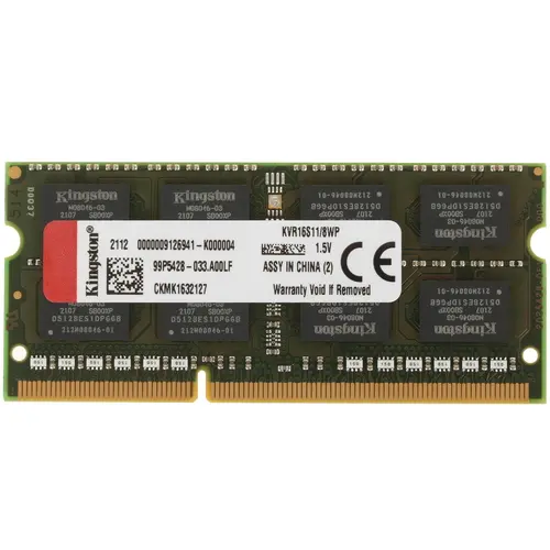

Оперативная память Kingston KVR16S11/8WP (KVR16S11/8WP-OEM), DDR3 1x8Gb, 1600MHz, KVR16S11/8WP