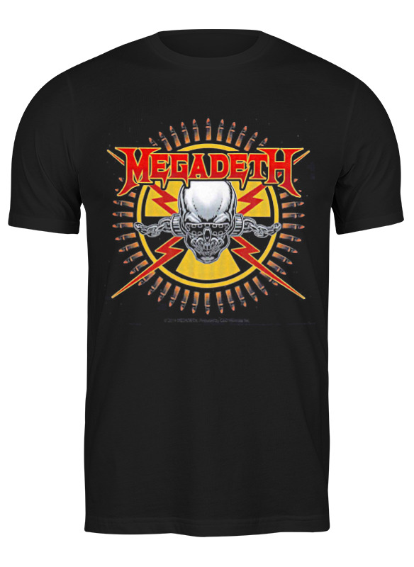 

Футболка мужская Printio Megadeth черная 2XL, Черный, Megadeth