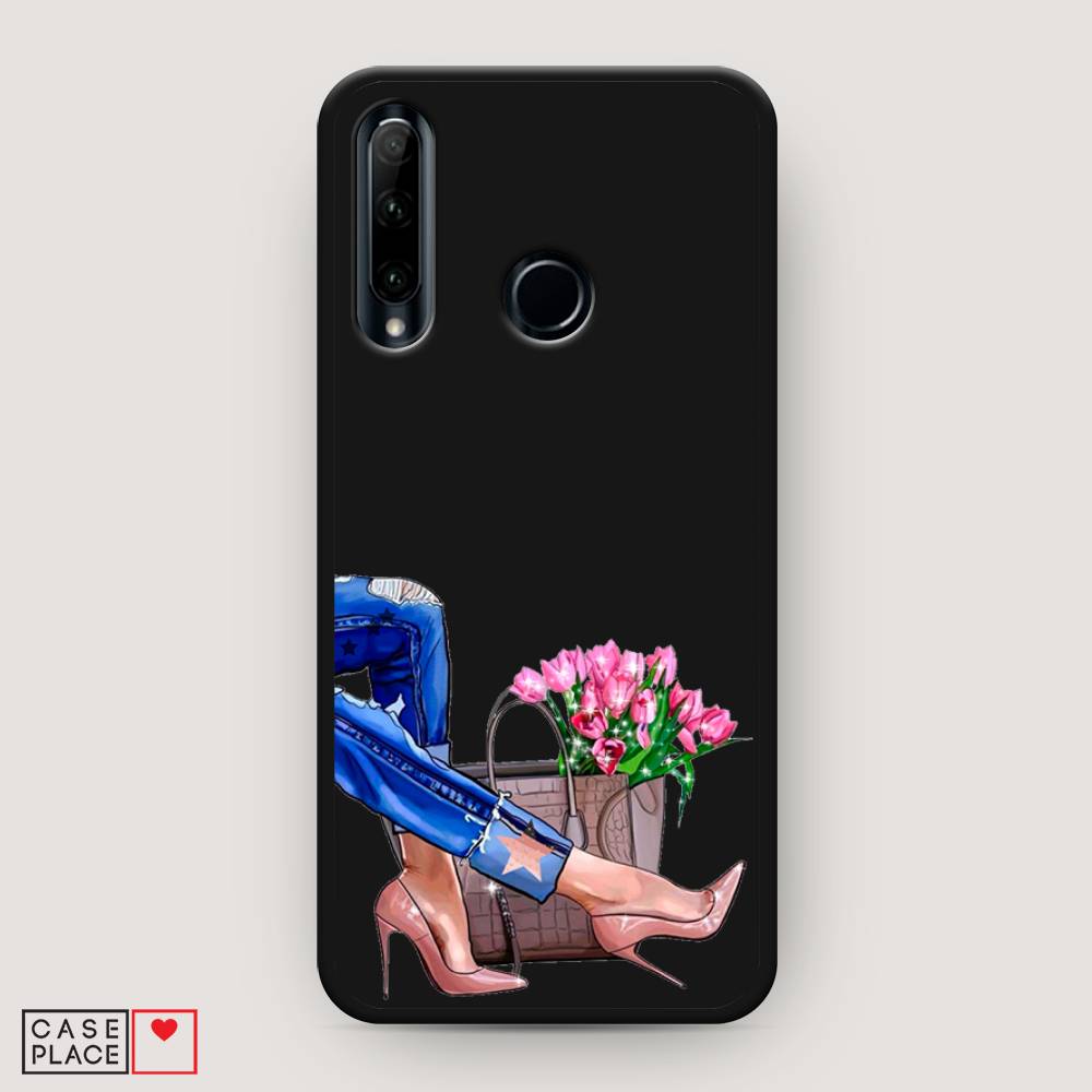 

Чехол Awog на Huawei P Smart Plus 2019 "Каблучки", Голубой;коричневый;розовый, 69252-1