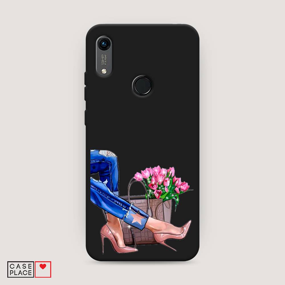 

Чехол Awog на Honor 8A (8A Pro/Prime) "Каблучки", Голубой;коричневый;розовый, 68752-1