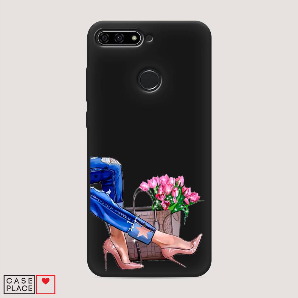 

Чехол Awog на Honor 7C "Каблучки", Голубой;коричневый;розовый, 64552-1