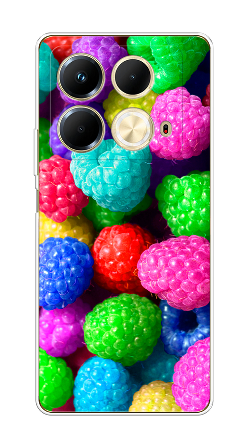 

Чехол на Infinix Note 40 "Леденцовая малина", Фиолетовый;розовый;зеленый, 3105850-1
