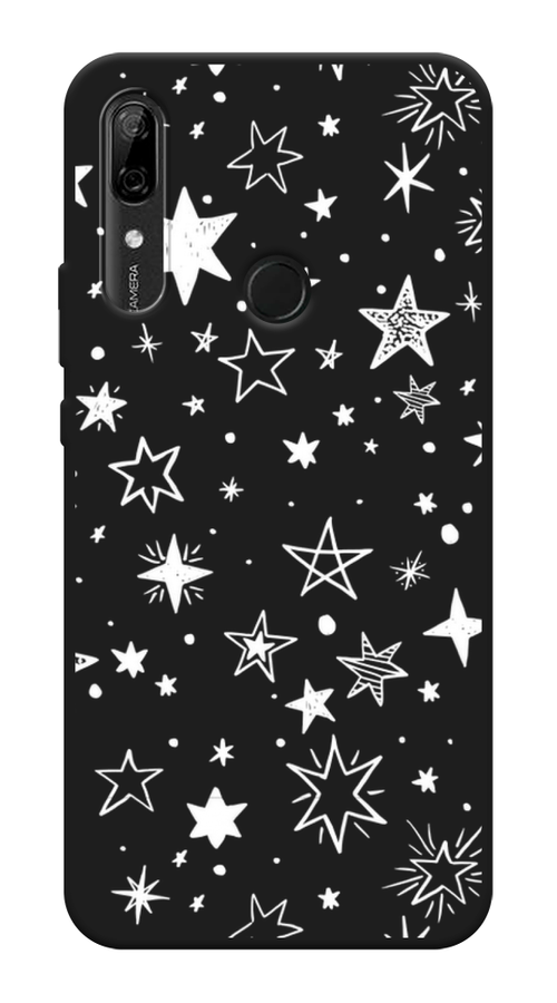 

Чехол Awog на Huawei P Smart Z "Звездочки графика белая", Прозрачный;белый, 69452-1