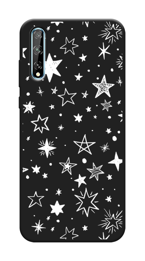 

Чехол Awog на Huawei P Smart S "Звездочки графика белая", Прозрачный;белый, 6103552-1