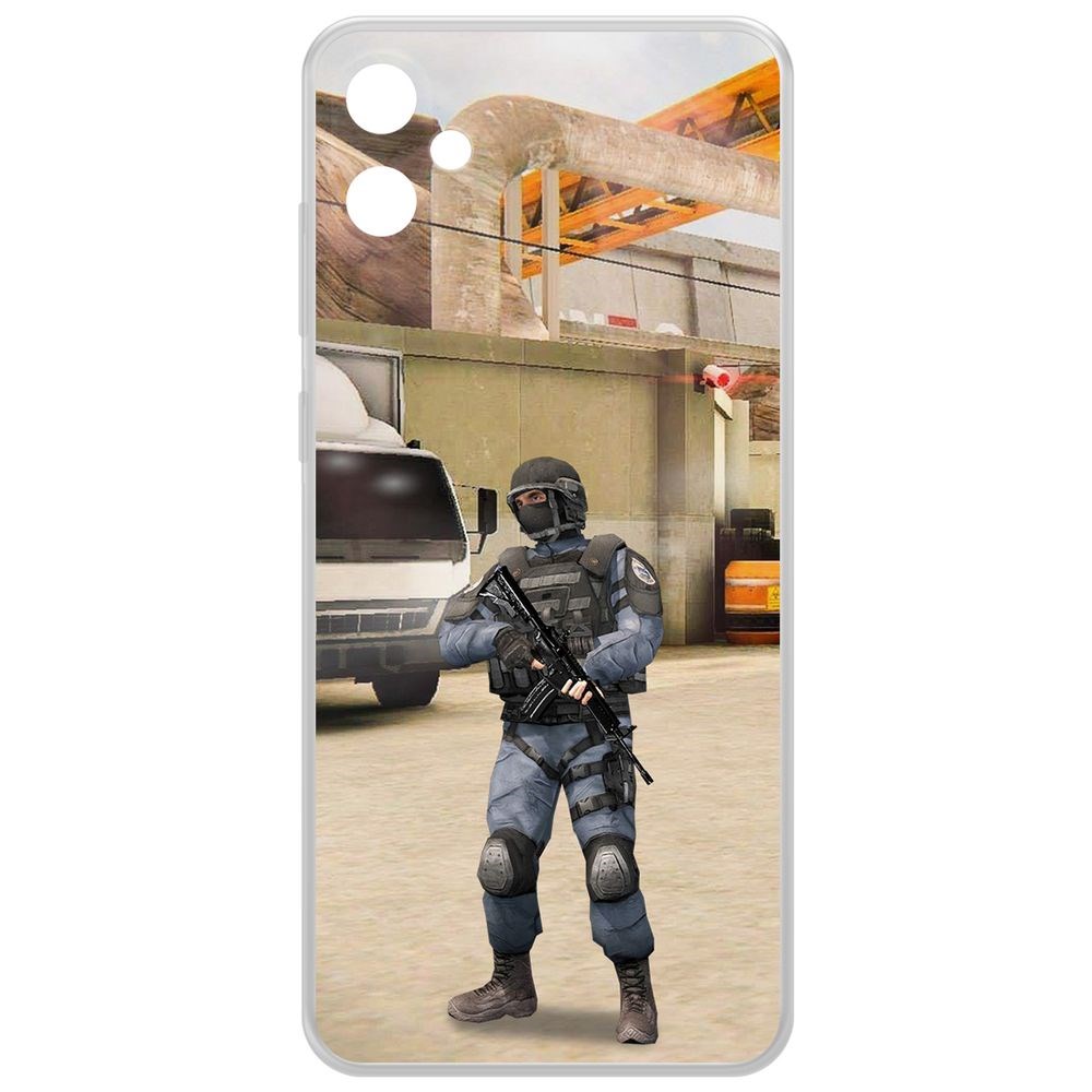 

Чехол-накладка Krutoff Clear Case Cтандофф 2 (Standoff 2) - GIGN для Samsung Galaxy A05, Прозрачный