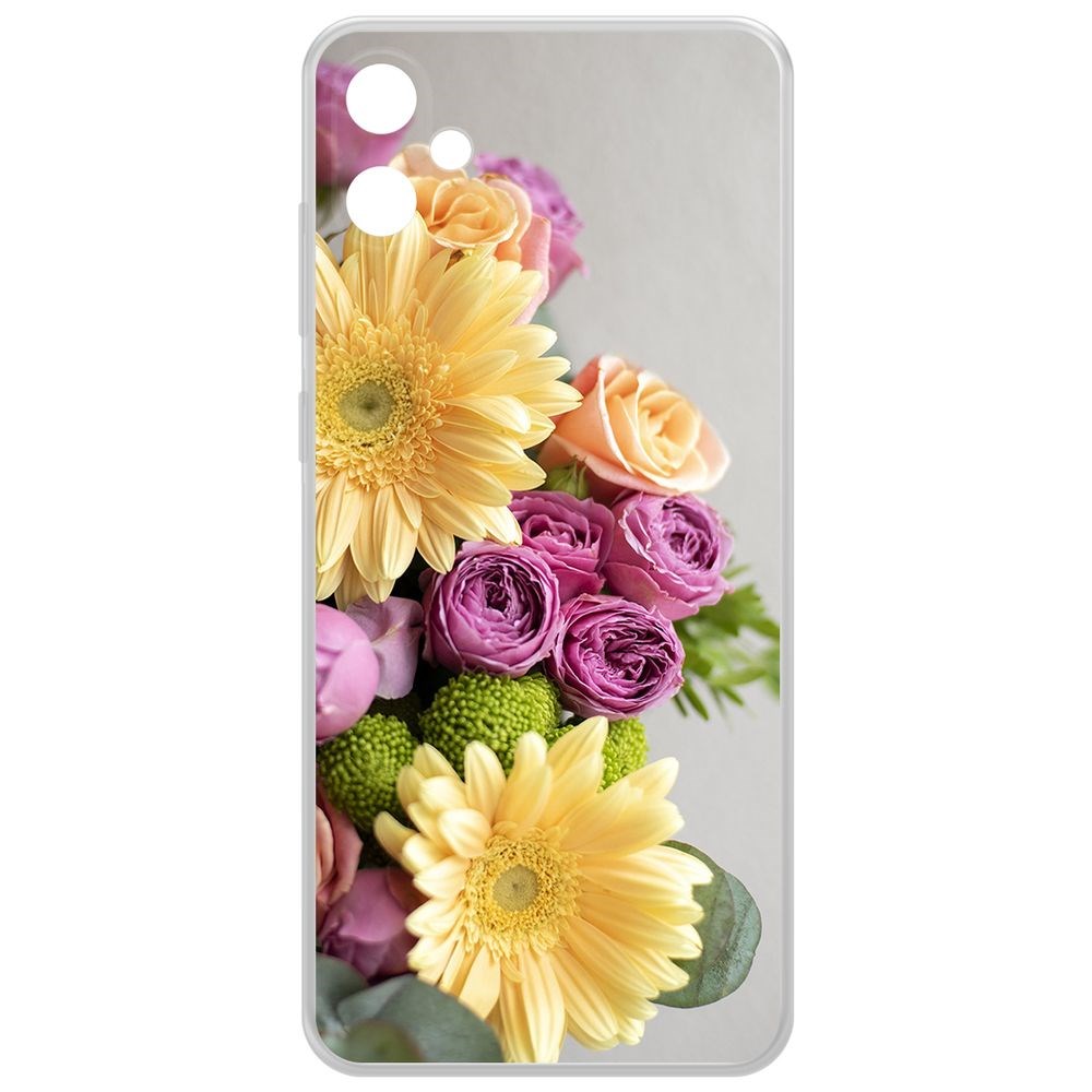 

Чехол-накладка Krutoff Clear Case Букет для Samsung Galaxy A05, Прозрачный