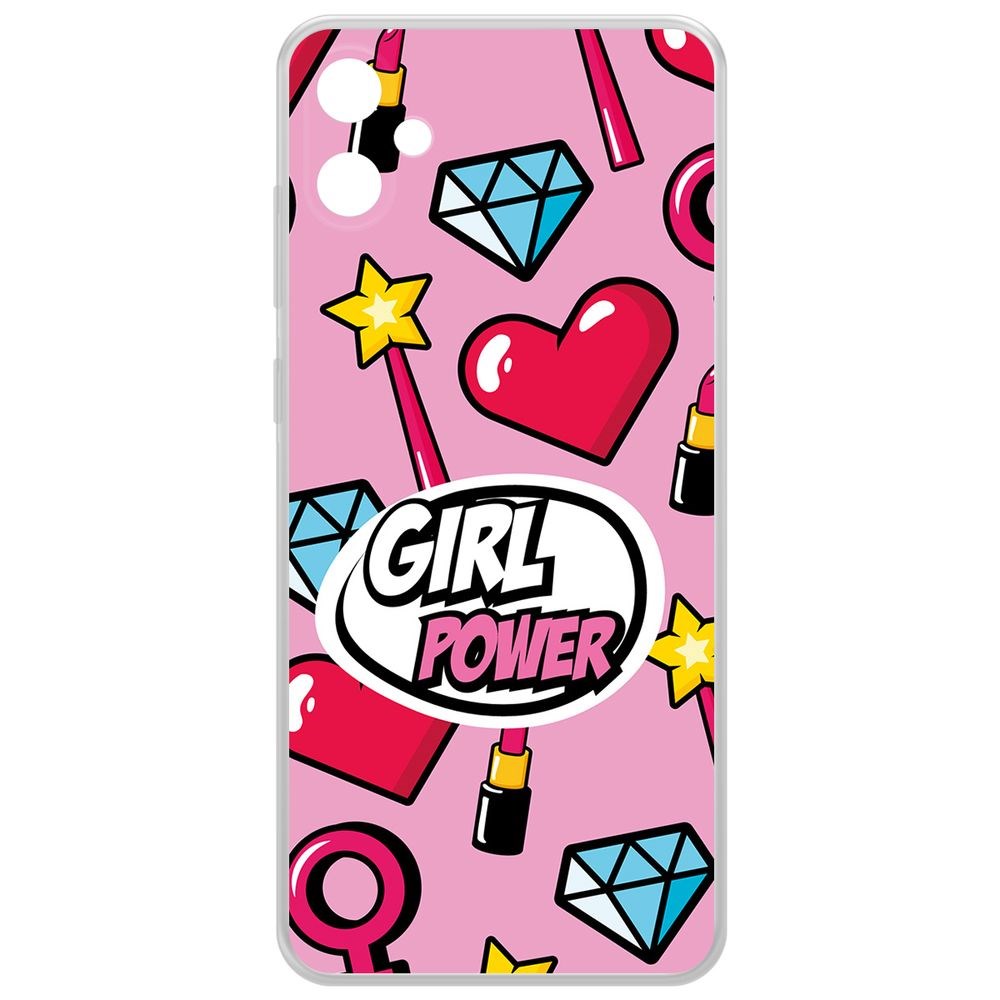 

Чехол-накладка Krutoff Clear Case Girl Power для Samsung Galaxy A05, Прозрачный