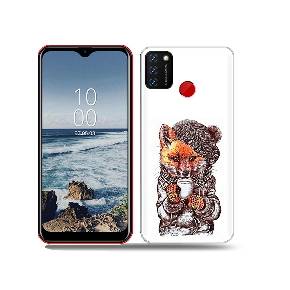 

Чехол MyPads Tocco для BQ 6631G Surf лиса в шапке, Tocco