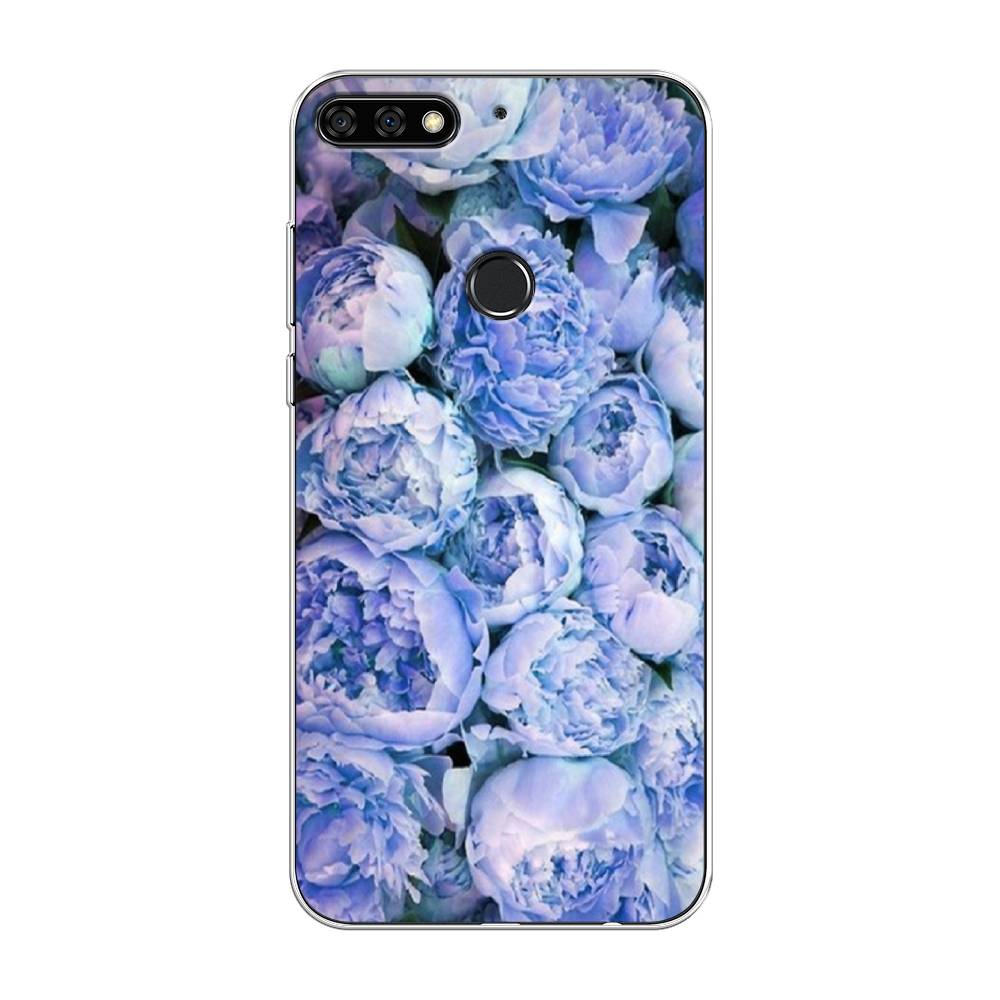 

Чехол Awog на Huawei Nova 2 Lite "Пионы голубые", Голубой, 64650-8
