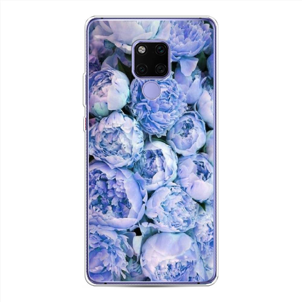 

Чехол Awog на Huawei Mate 20X "Пионы голубые", Голубой, 66950-8