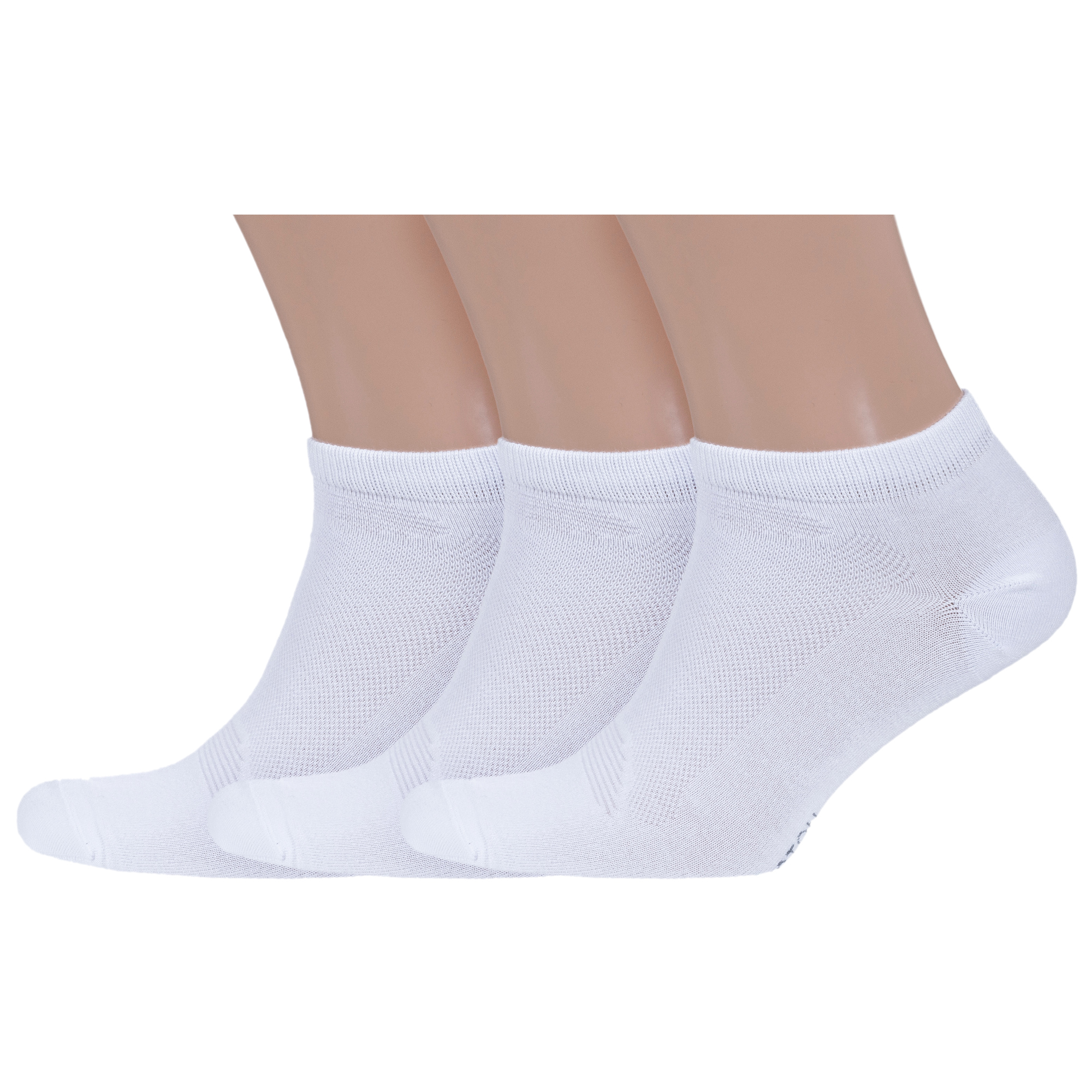

Комплект носков унисекс Grinston socks 3-15D33 белых 27-29, Белый, 3-15D33