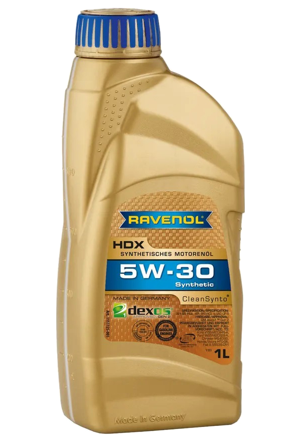 фото Масло моторное ravenol 4014835858541 /111112500101999/ hdx sae 5w-30 (1 l) cинтетич. clea