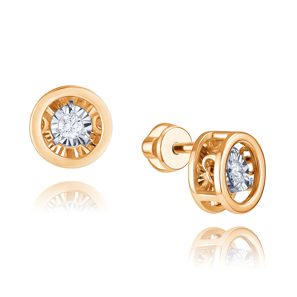 

Серьги из красного золота с бриллиантом ADAMAS 21038382/01-А502Д-41, 21038382/01-А502Д-41