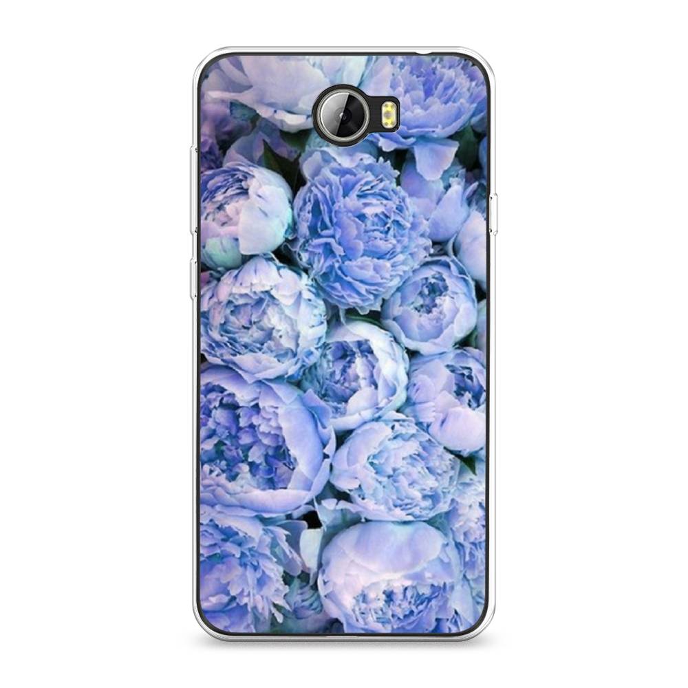

Чехол Awog на Honor 5A "Пионы голубые", Голубой, 60350-8