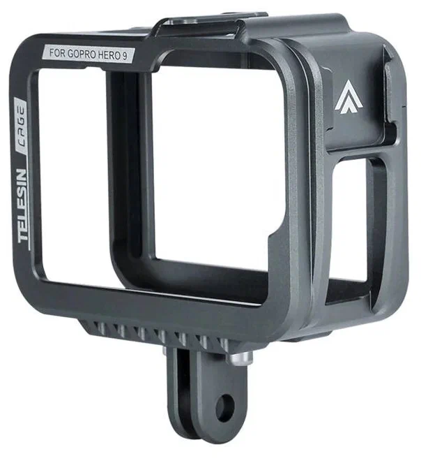 

Telesin Рамка алюминиевая для GoPro HERO 9 два крепления горячий башмак