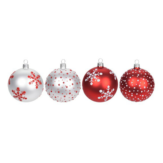 

Шар на ель Koopman International Red New Year в ассортименте