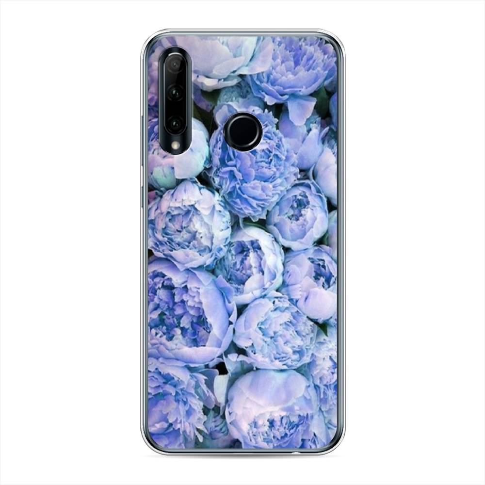 

Чехол Awog на Honor 10i "Пионы голубые", Голубой, 68850-8