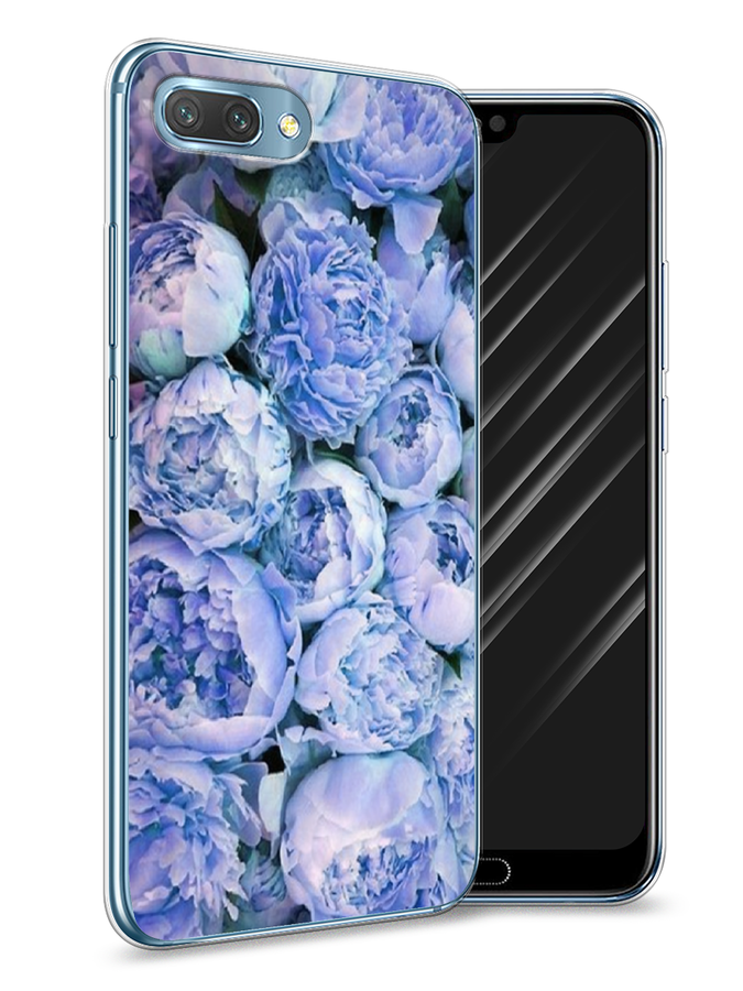 

Чехол Awog на Honor 10 "Пионы голубые", Голубой, 65350-8