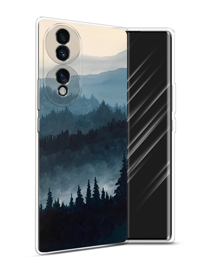 

Чехол Awog на Honor 70 "Туманные горы", Разноцветный, 6108250-4