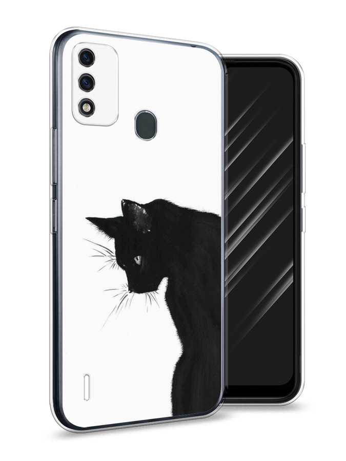 

Чехол Awog на Itel A48 "Black cat", Разноцветный, 3200150-1