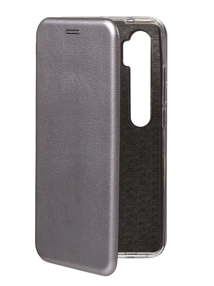 

Чехол Innovation для Xiaomi Mi Note 10 Book Silicone Magnetic Silver 17053, Серебристый