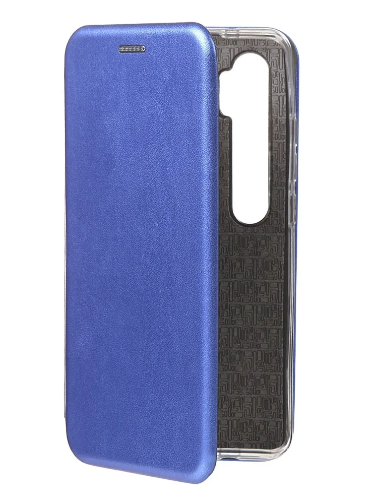

Чехол Innovation для Xiaomi Mi Note 10 Book Silicone Magnetic Blue 17054, Синий