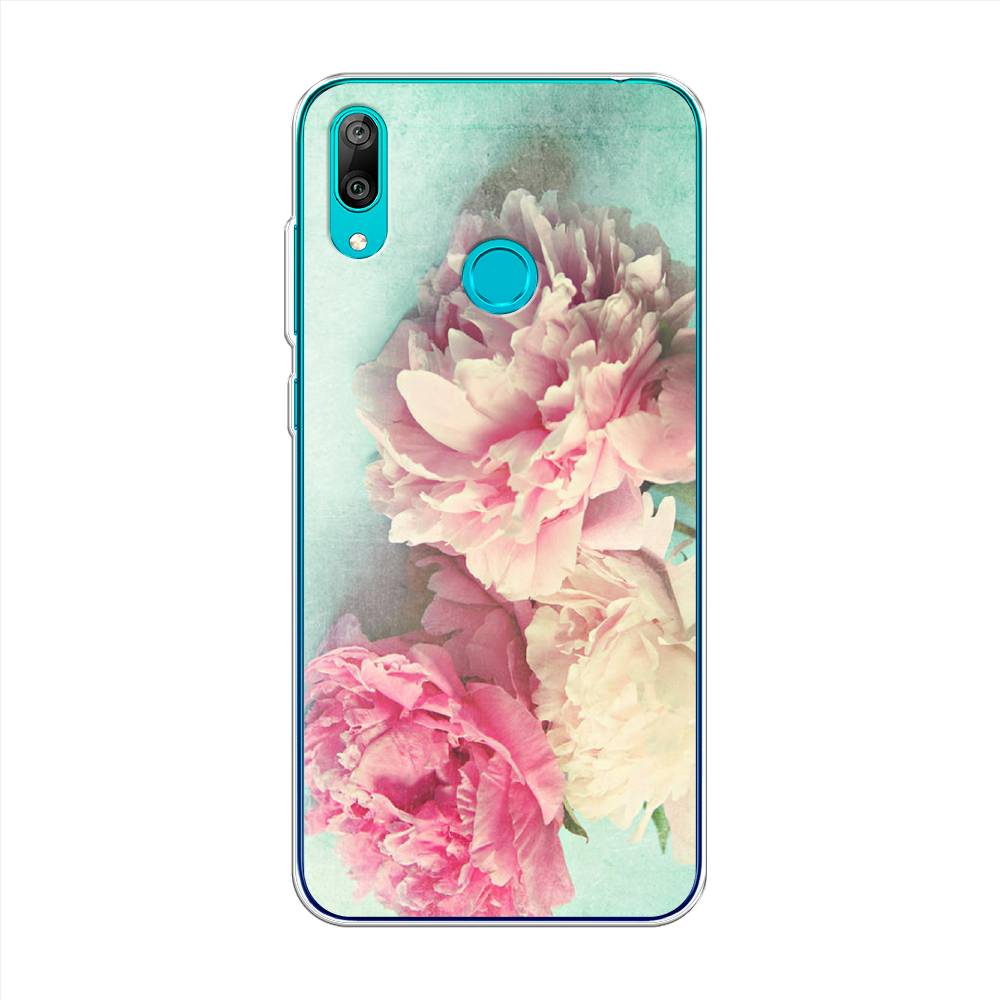 

Чехол Awog "Пионы new" для Huawei Y7 2019, Голубой, 68450-8