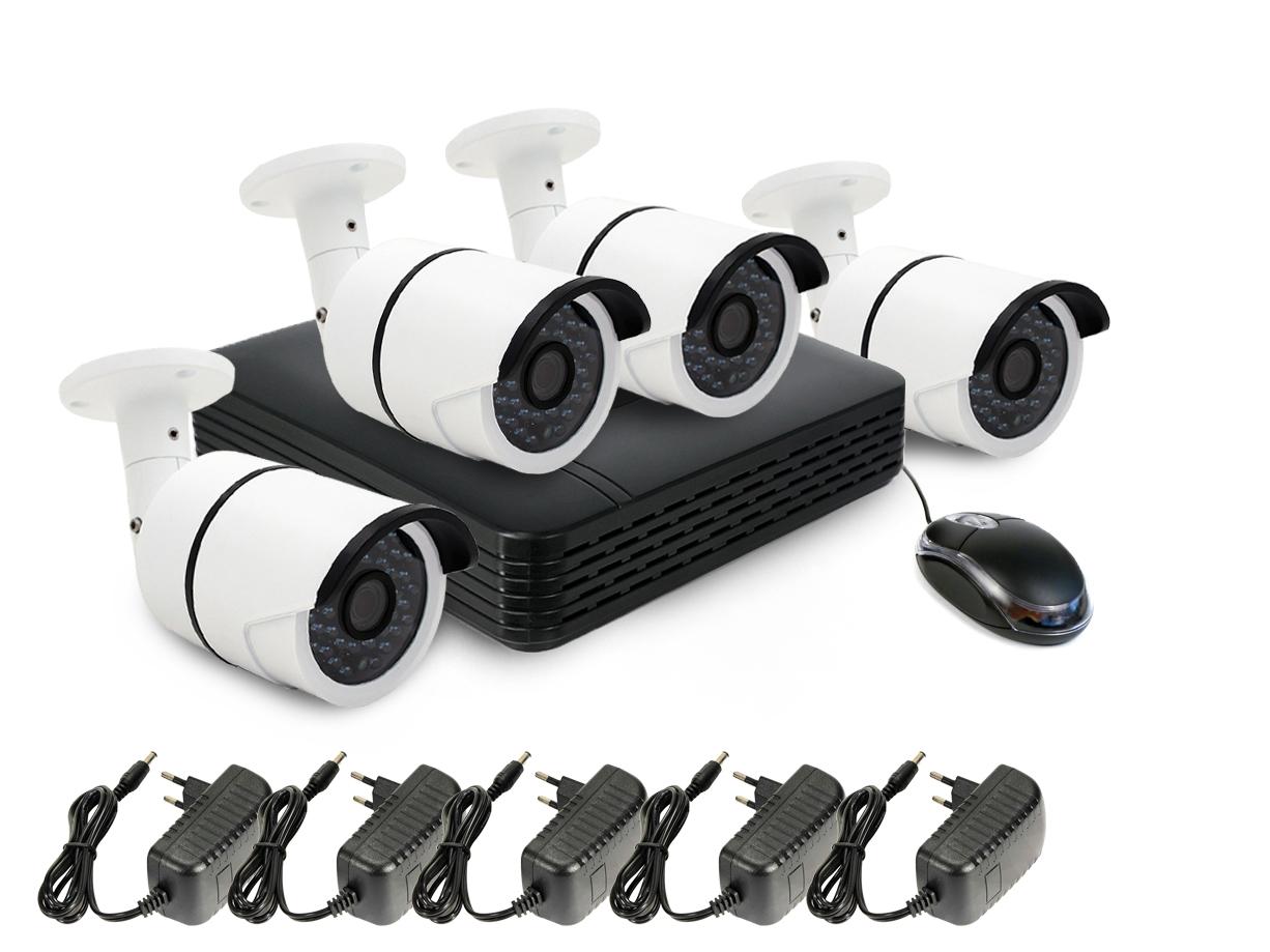Комплект видеонаблюдения 4 FullHD камеры SKY-2604-5M KDM 018AF2 1609211081 проводной