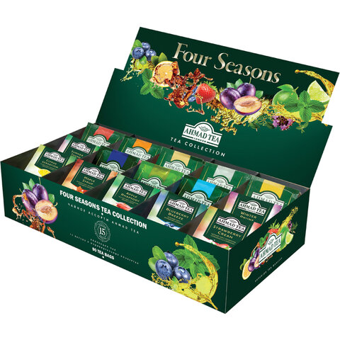 

Чай AHMAD (Ахмад) "Four Season’s", 90 пакетиков в конвертах по 1.8 г, 15 вкусов, N060S