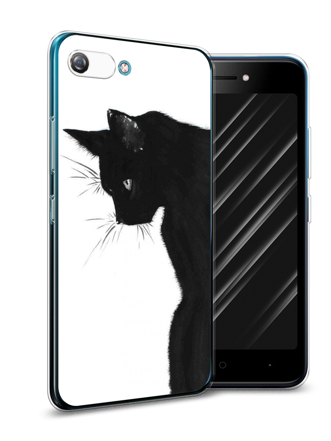 

Чехол Awog на Itel A25/A35 "Black cat", Разноцветный, 3200250-1